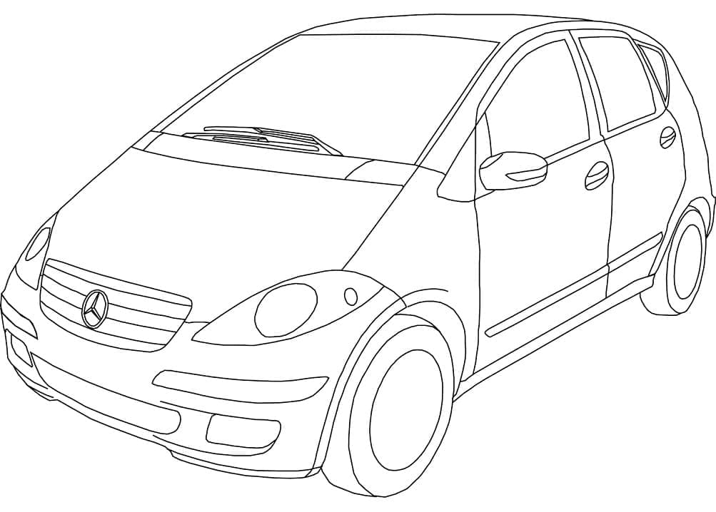 Fise de colorat cu Mercedes Benz de colorat p29