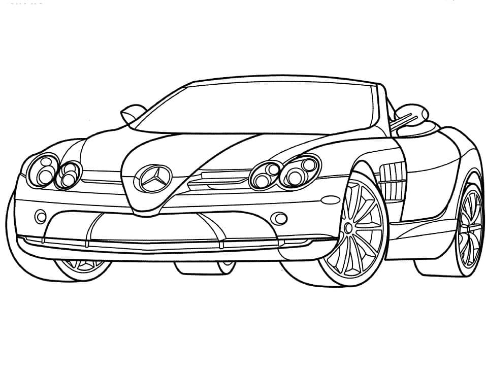 Fise de colorat cu Mercedes Benz de colorat p31