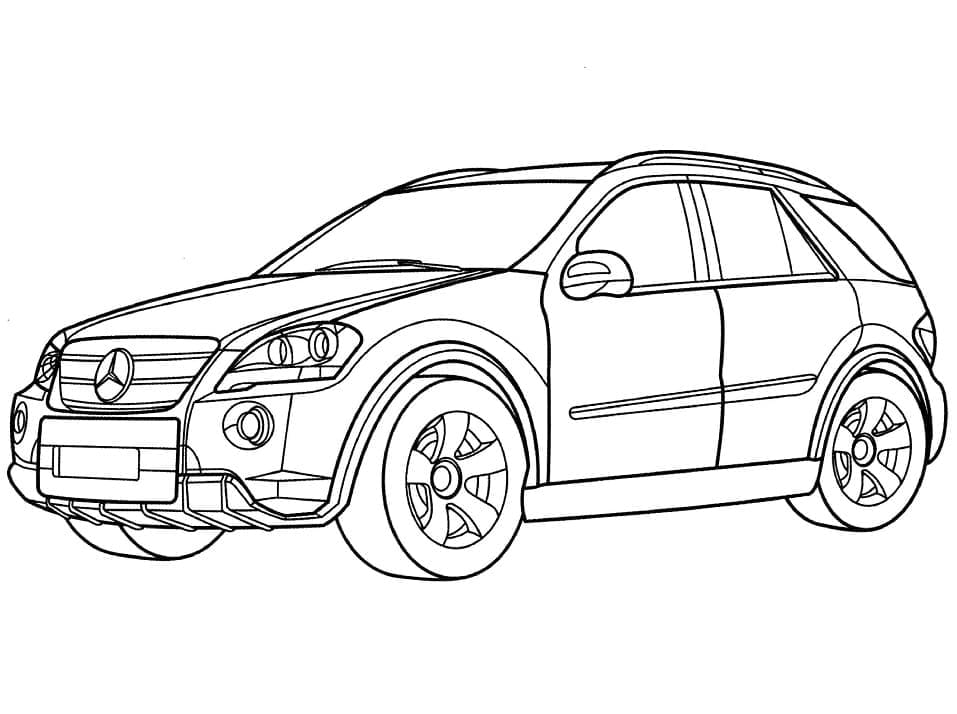 Fise de colorat cu Mercedes Benz de colorat p33