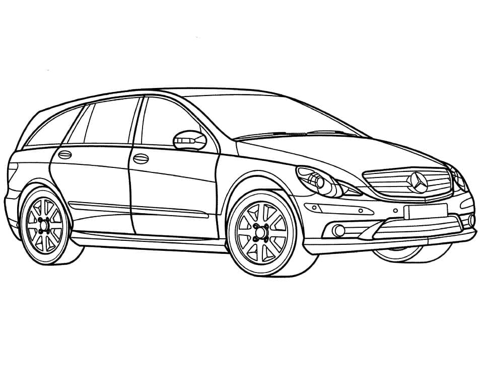 Fise de colorat cu Mercedes Benz de colorat p34