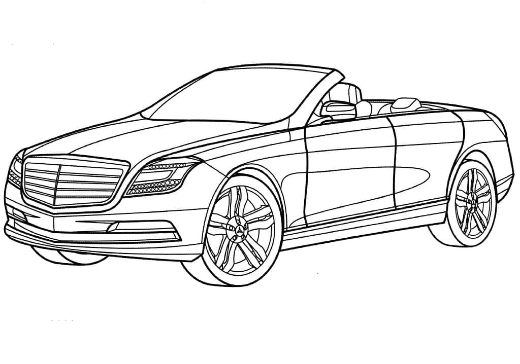Fise de colorat cu Mercedes Benz de colorat p35