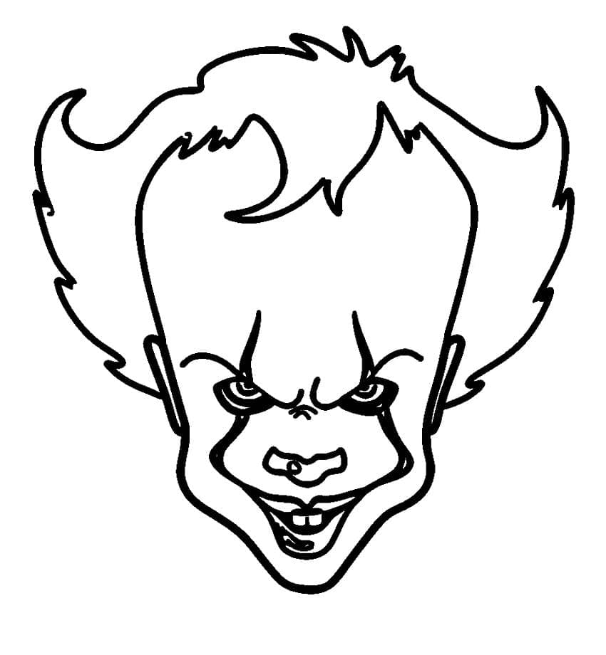 Fise de colorat cu Pennywise de colorat p35