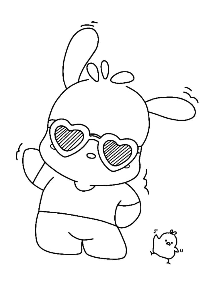 Fise de colorat cu Pochacco de colorat p01