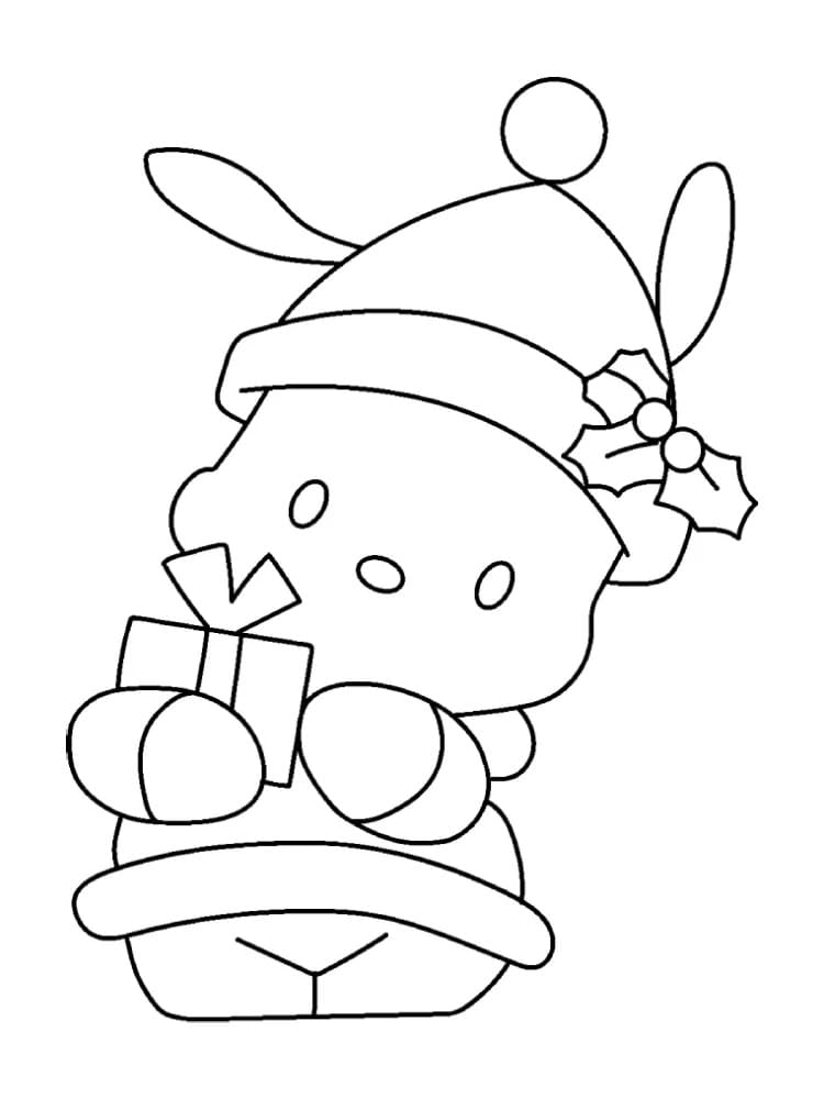 Fise de colorat cu Pochacco de colorat p05