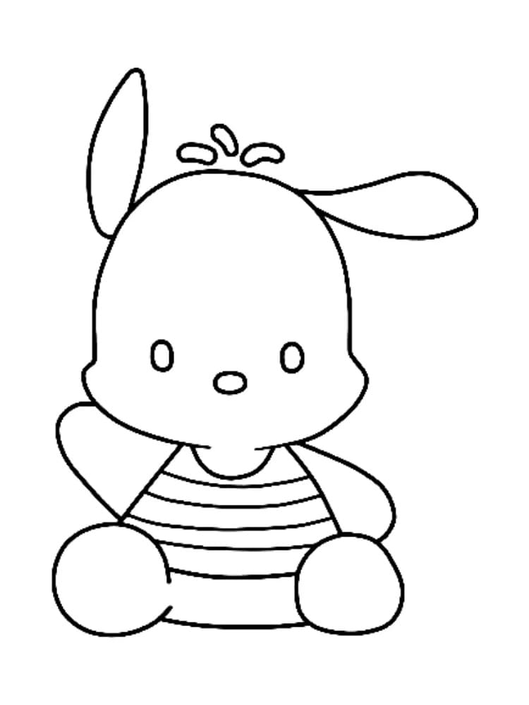 Fise de colorat cu Pochacco de colorat p10