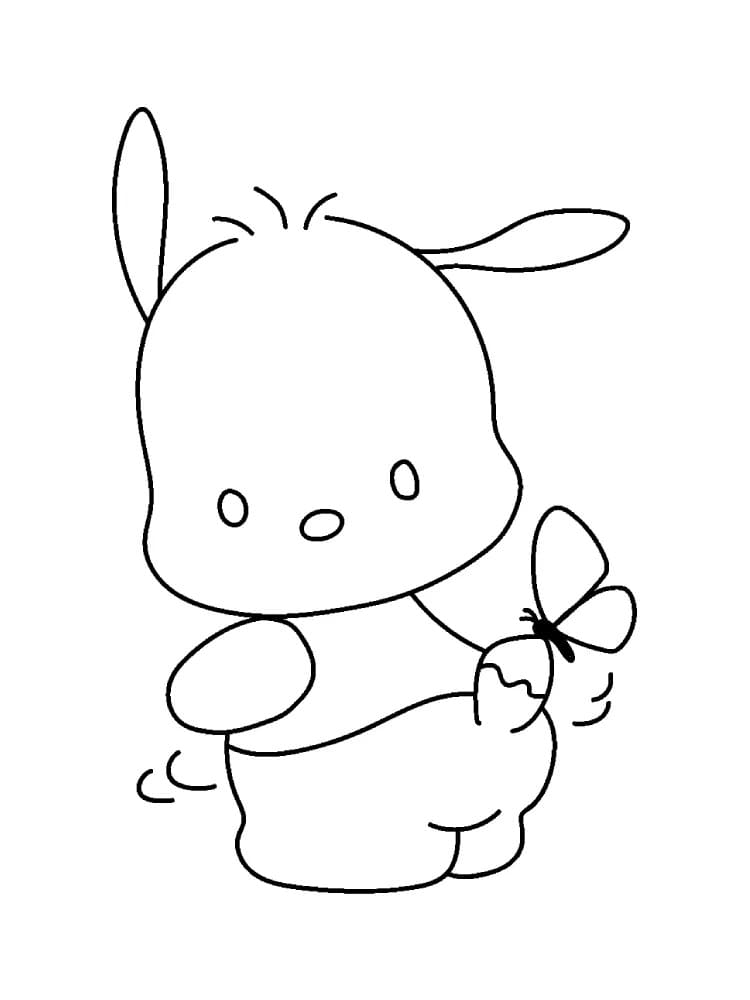 Fise de colorat cu Pochacco de colorat p16