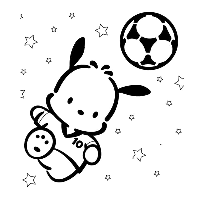 Fise de colorat cu Pochacco de colorat p36