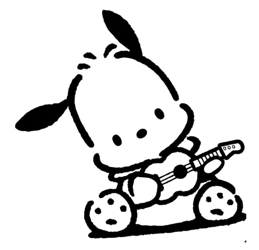 Fise de colorat cu Pochacco de colorat p37