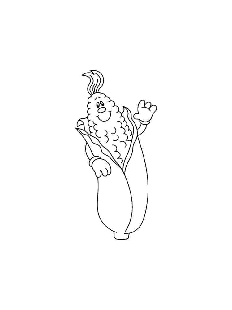 Fise de colorat cu Porumb de colorat p12