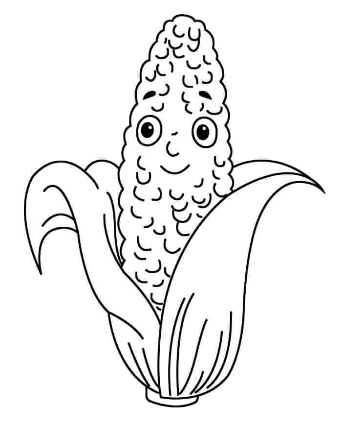 Planse de colorat cu Porumb