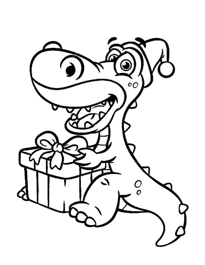 Fise de colorat cu T-Rex de colorat p33