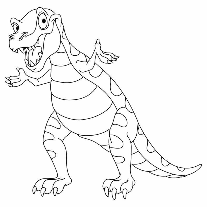 Fise de colorat cu T-Rex de colorat p37