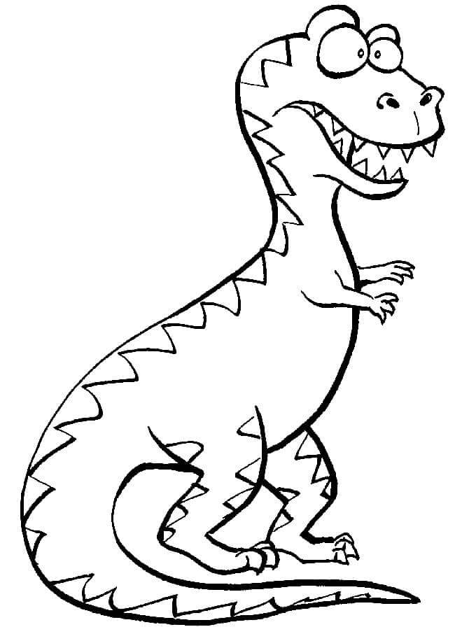 Fise de colorat cu T-Rex de colorat p41