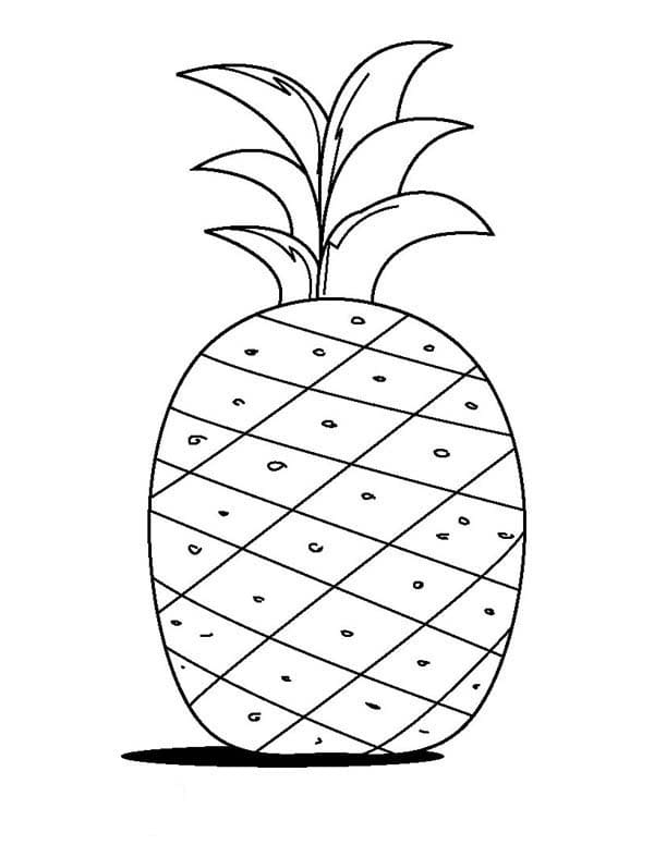 Fise de colorat cu Ananas de colorat p19
