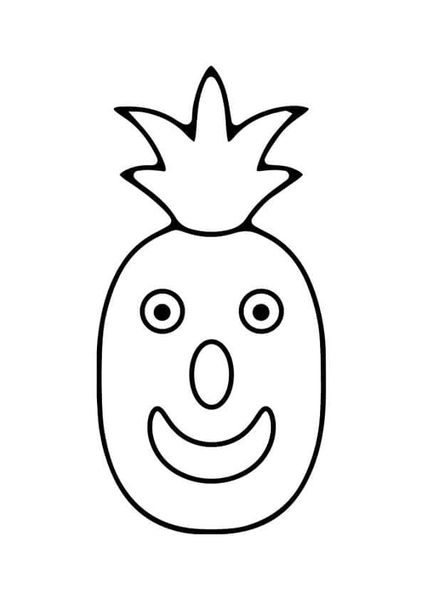 Fise de colorat cu Ananas de colorat p28
