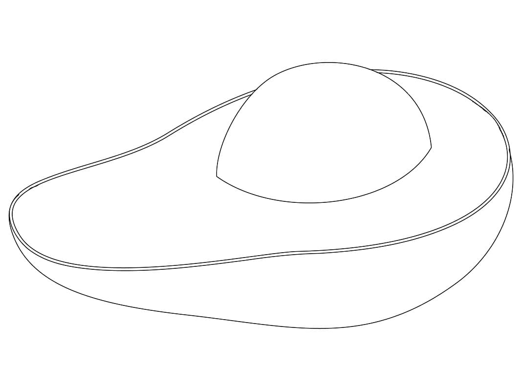 Fise de colorat cu Avocado de colorat p14