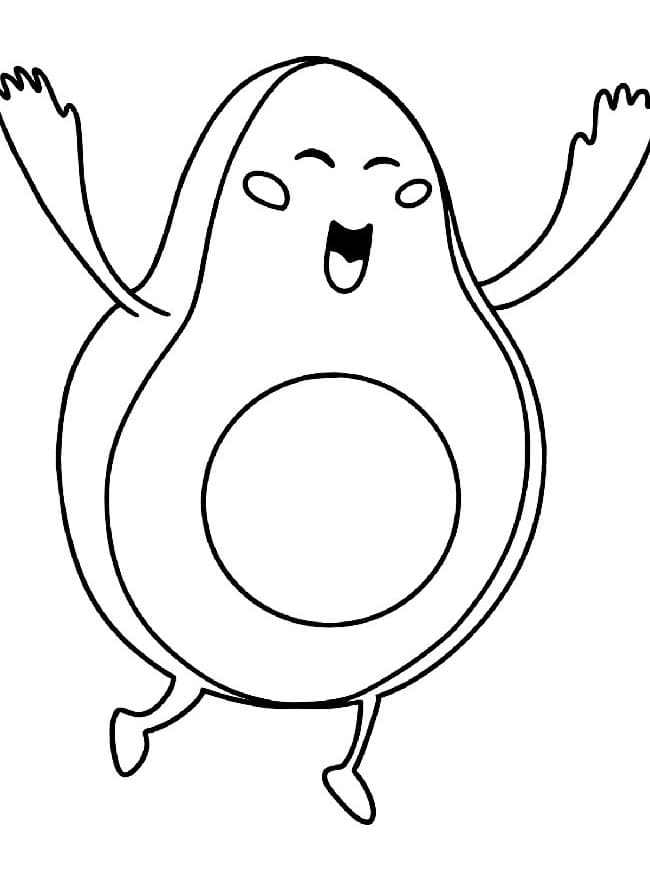 Fise de colorat cu Avocado de colorat p29