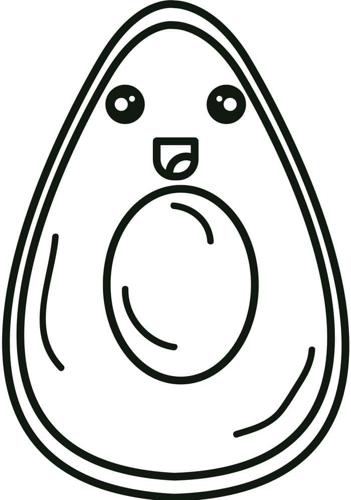Fise de colorat cu Avocado de colorat p31