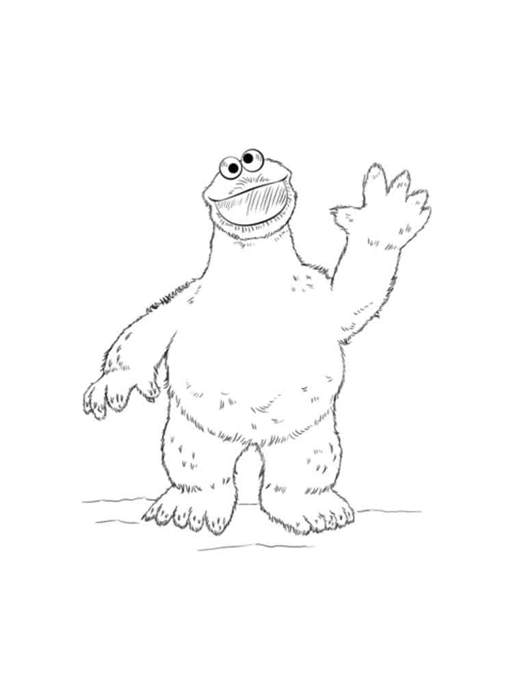 Fise de colorat cu Cookie Monster de colorat p22