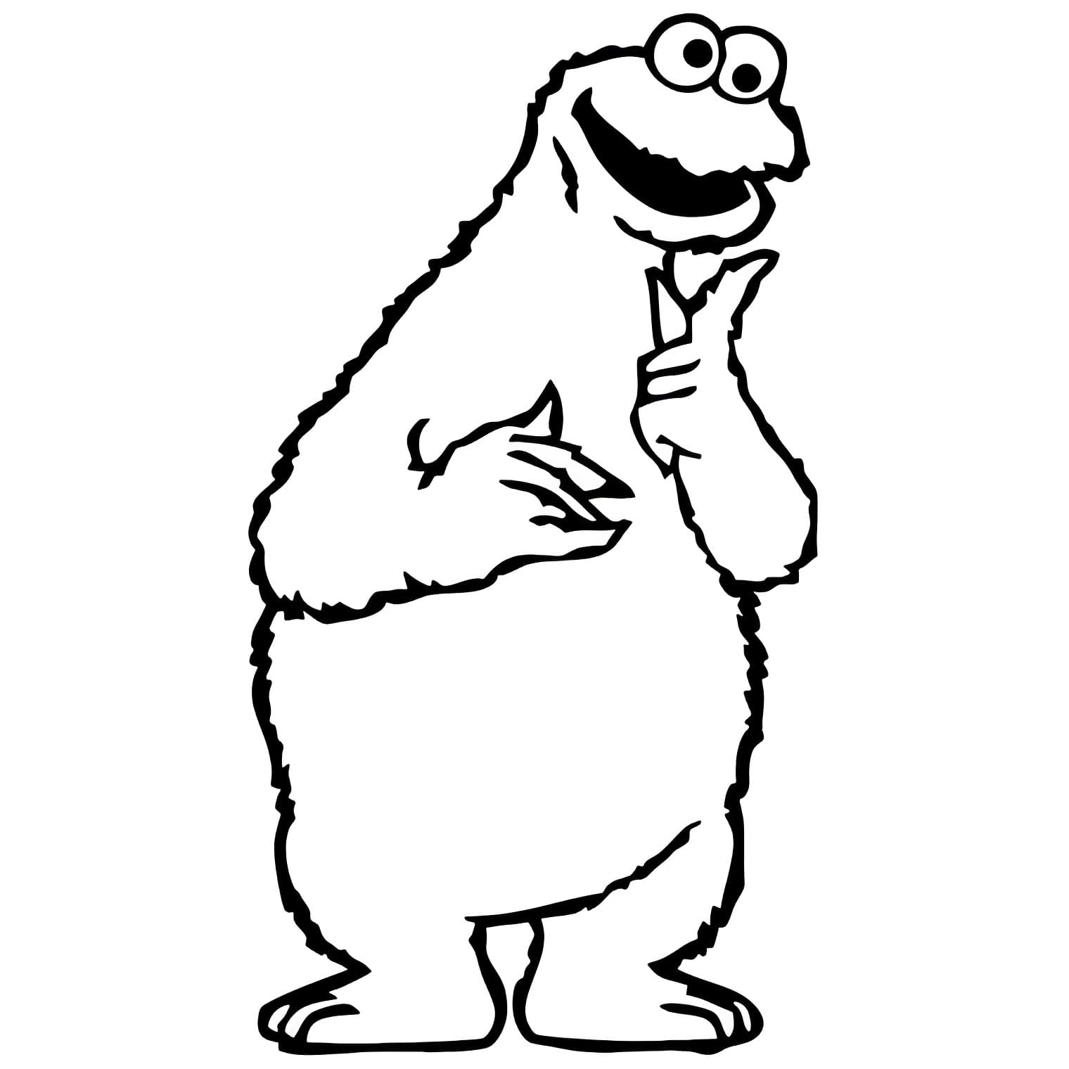 Fise de colorat cu Cookie Monster de colorat p33