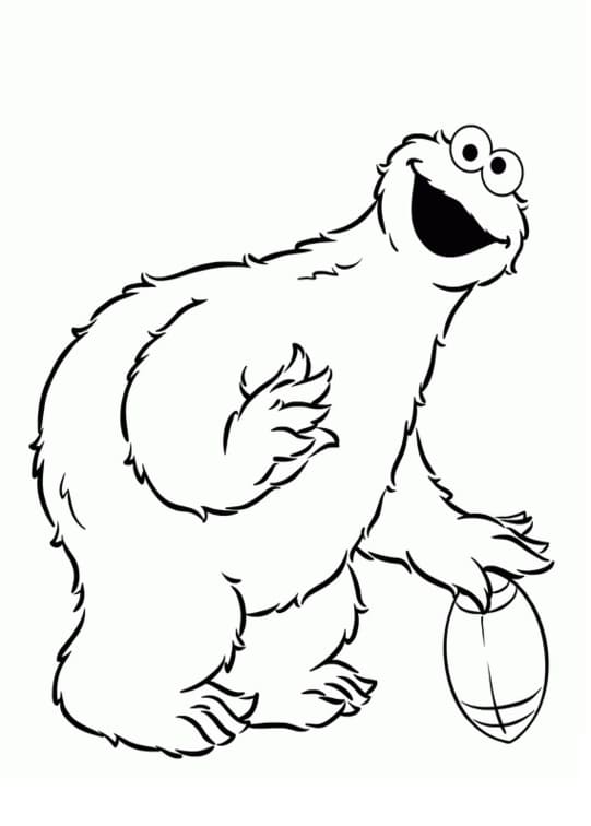 Fise de colorat cu Cookie Monster de colorat p38