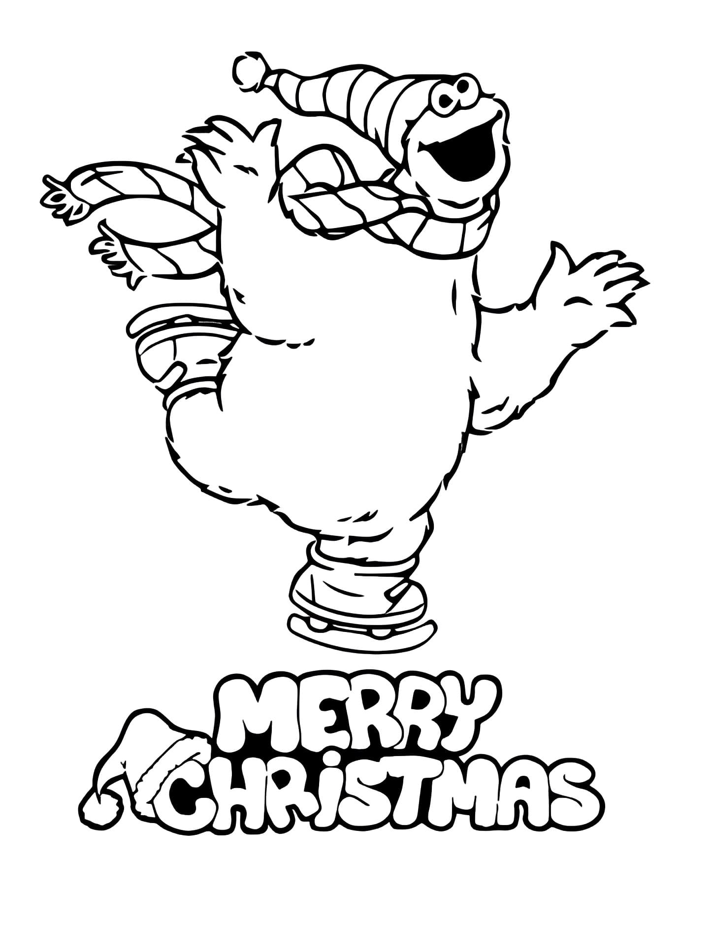 Fise de colorat cu Cookie Monster de colorat p39