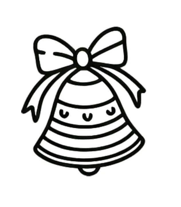 Fise de colorat cu Craciun Clopotei de colorat p01