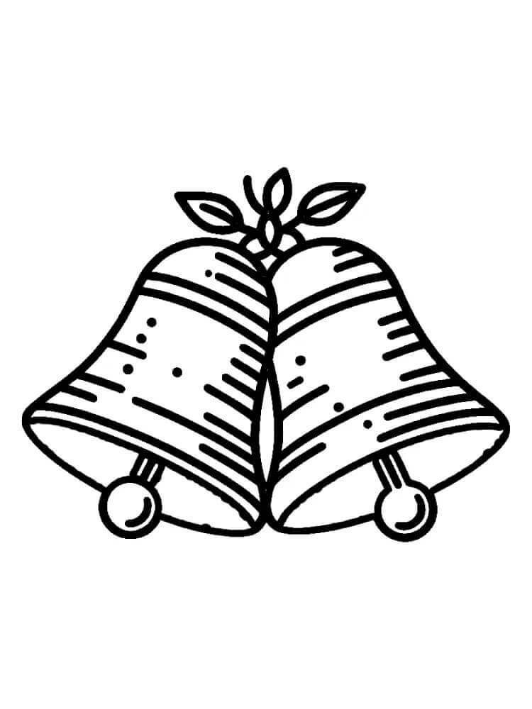 Fise de colorat cu Craciun Clopotei de colorat p05