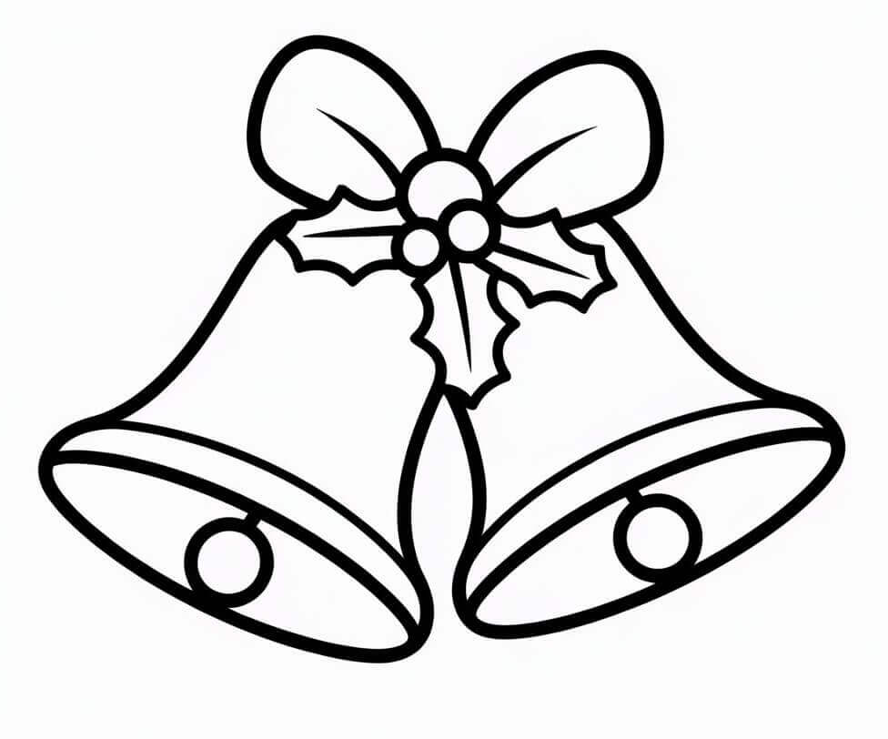 Fise de colorat cu Craciun Clopotei de colorat p11