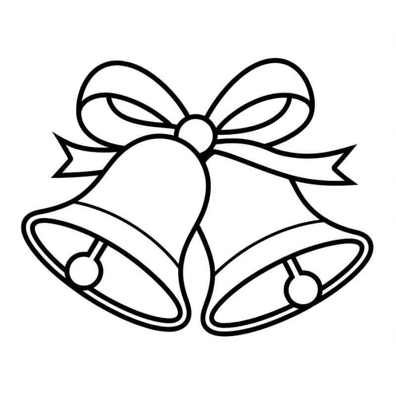 Fise de colorat cu Craciun Clopotei de colorat p20