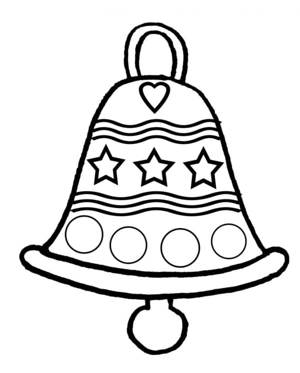 Fise de colorat cu Craciun Clopotei de colorat p37