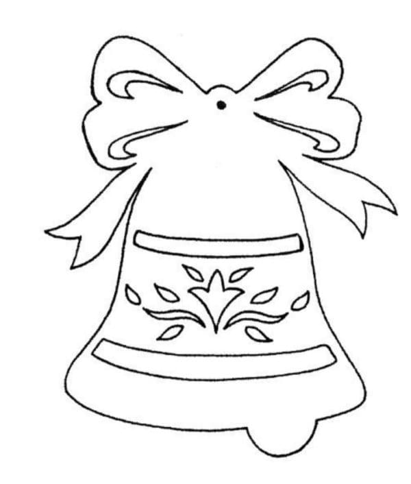 Fise de colorat cu Craciun Clopotei de colorat p41