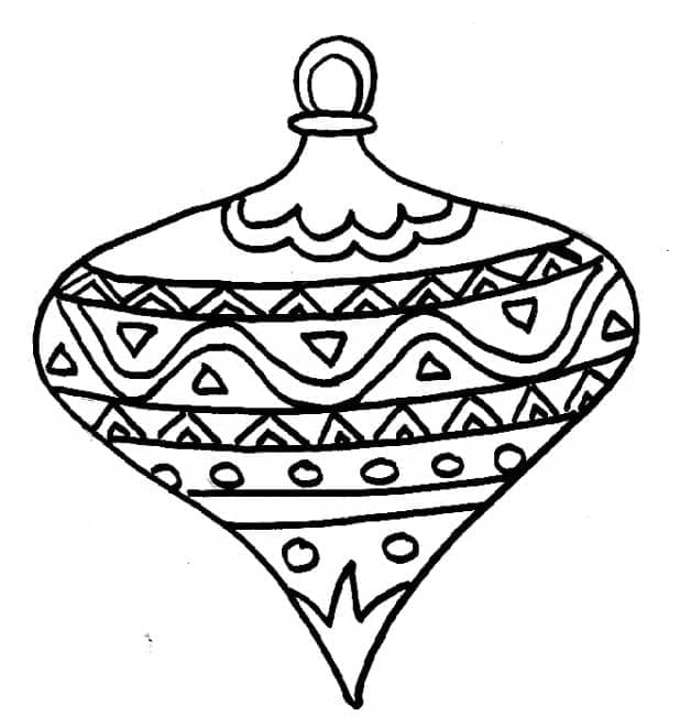 Fise de colorat cu Craciun Ornamente de colorat p04