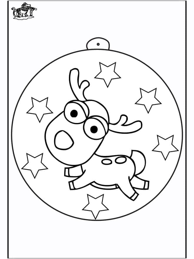 Fise de colorat cu Craciun Ornamente de colorat p06