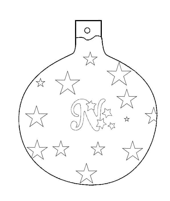 Fise de colorat cu Craciun Ornamente de colorat p08