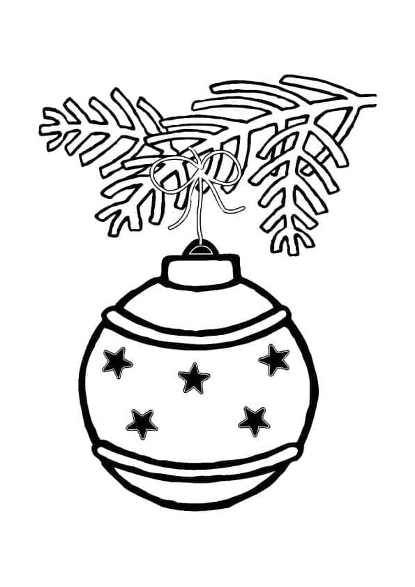 Fise de colorat cu Craciun Ornamente de colorat p15