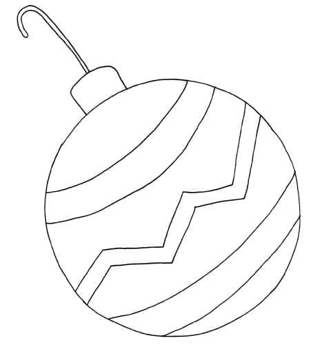 Fise de colorat cu Craciun Ornamente de colorat p20