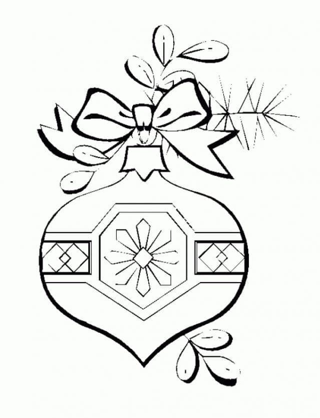 Fise de colorat cu Craciun Ornamente de colorat p33