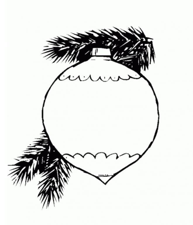 Fise de colorat cu Craciun Ornamente de colorat p35