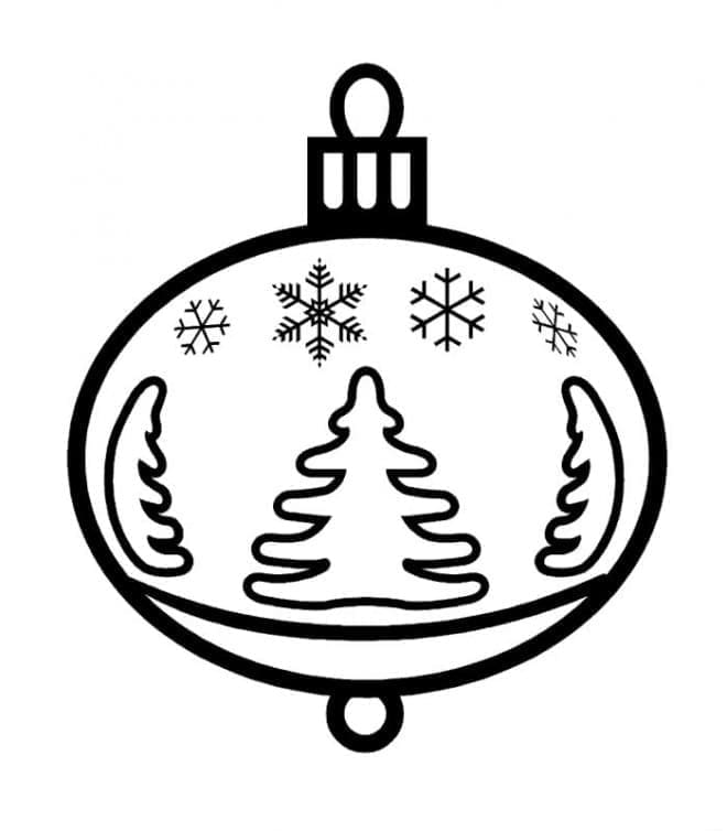Fise de colorat cu Craciun Ornamente de colorat p36