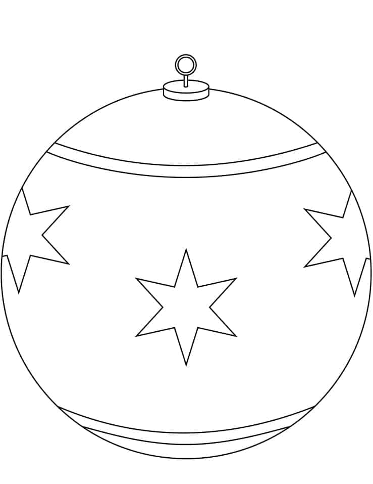 Fise de colorat cu Craciun Ornamente de colorat p54
