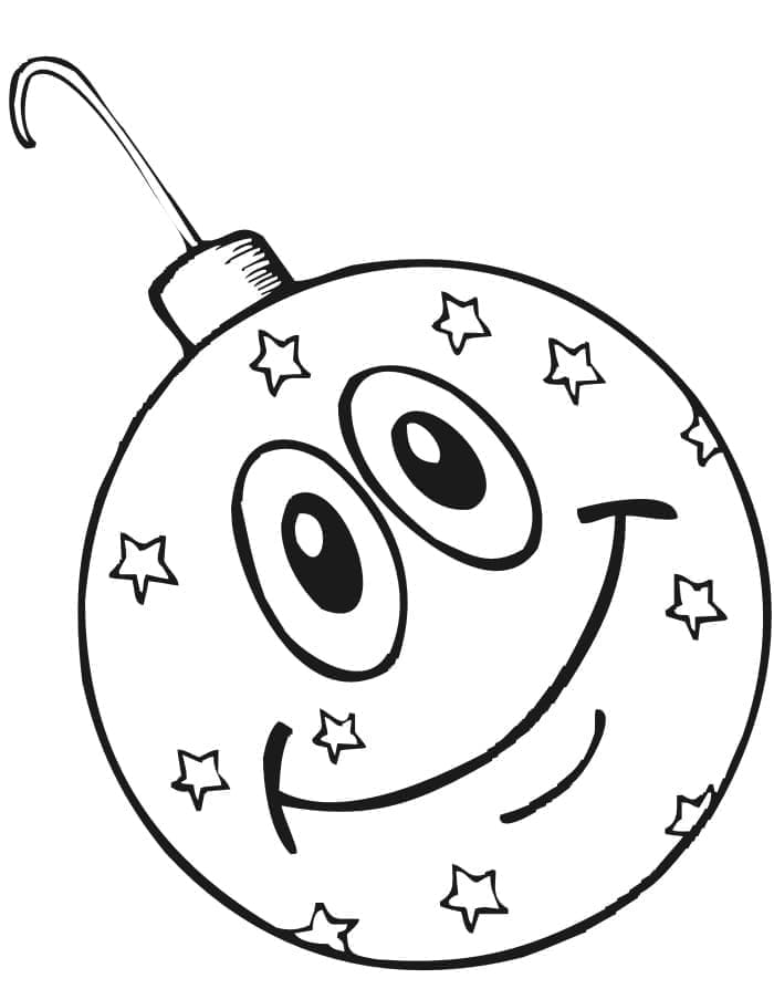 Fise de colorat cu Craciun Ornamente de colorat p55