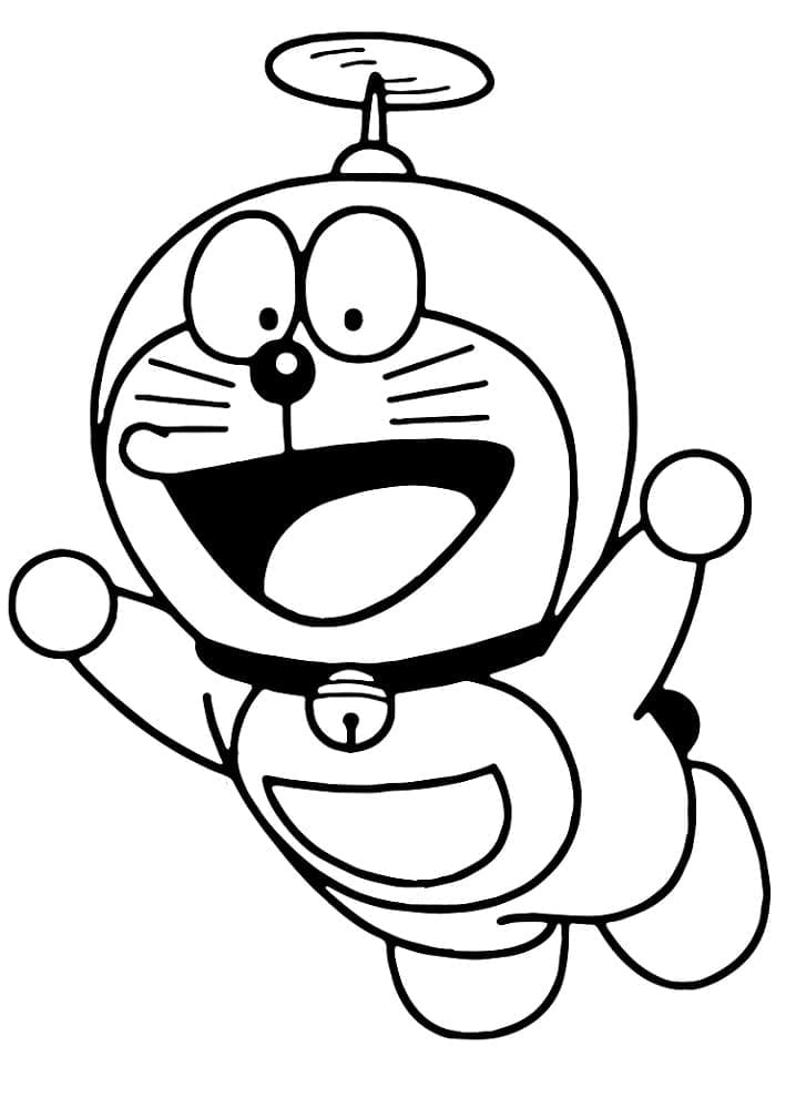 Fise de colorat cu Doraemon de colorat p31