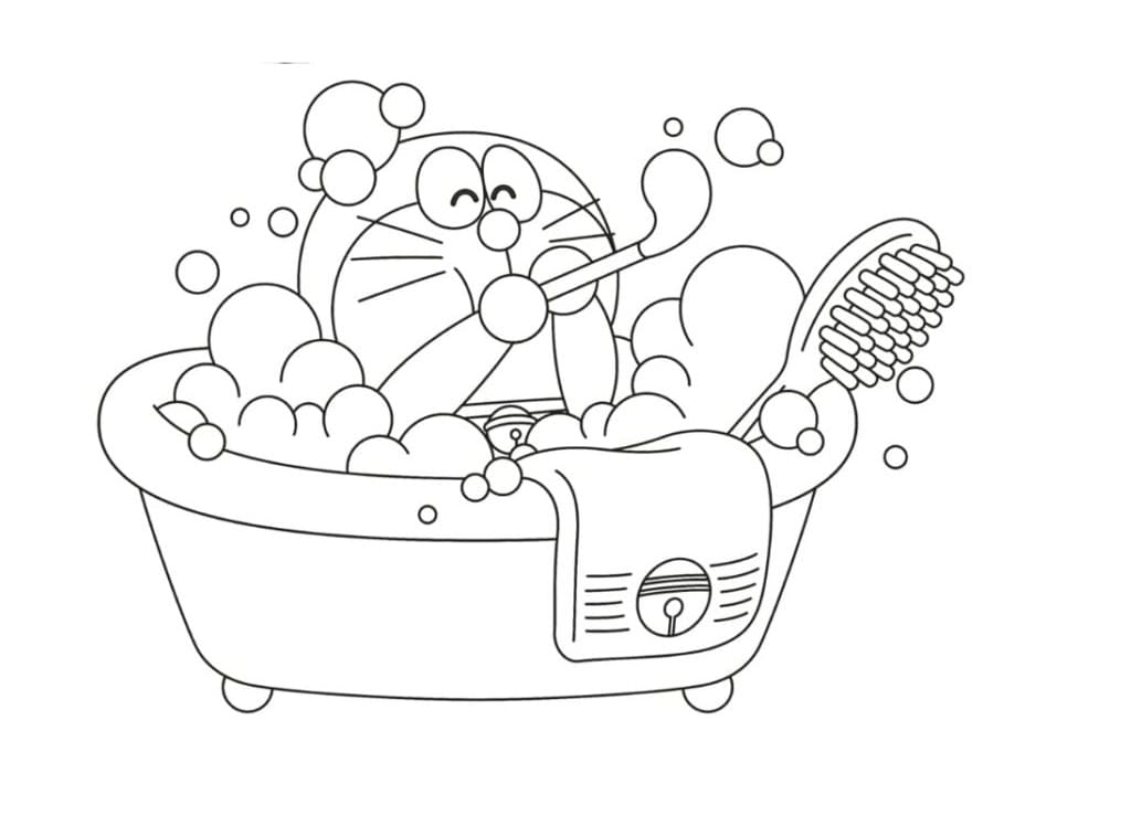 Fise de colorat cu Doraemon de colorat p39