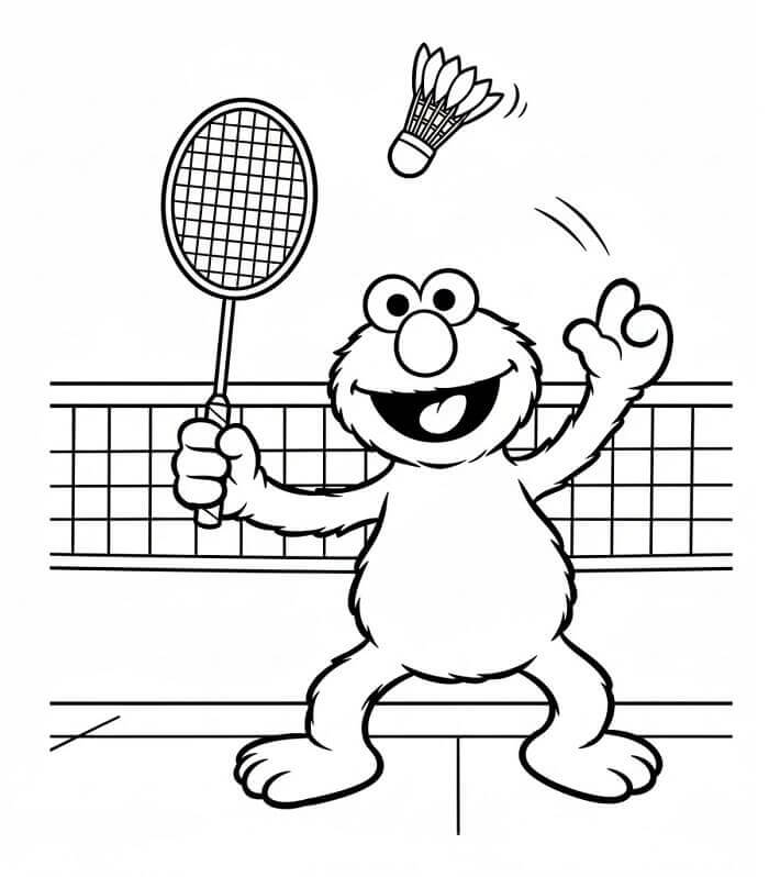 Fise de colorat cu Elmo de colorat p03