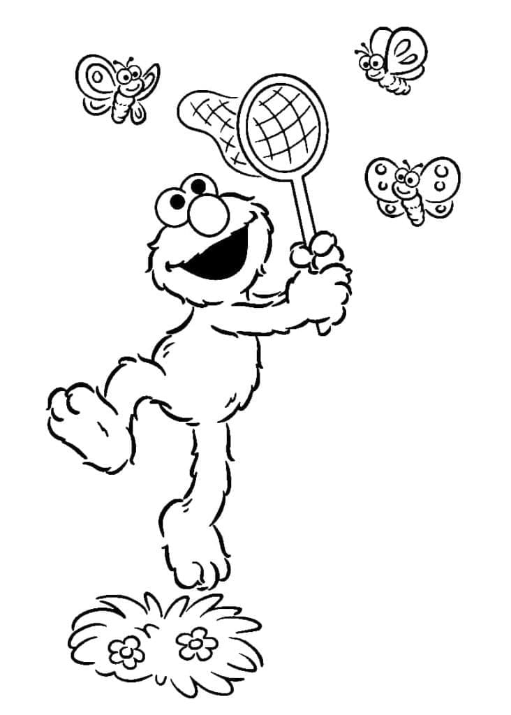 Fise de colorat cu Elmo de colorat p17