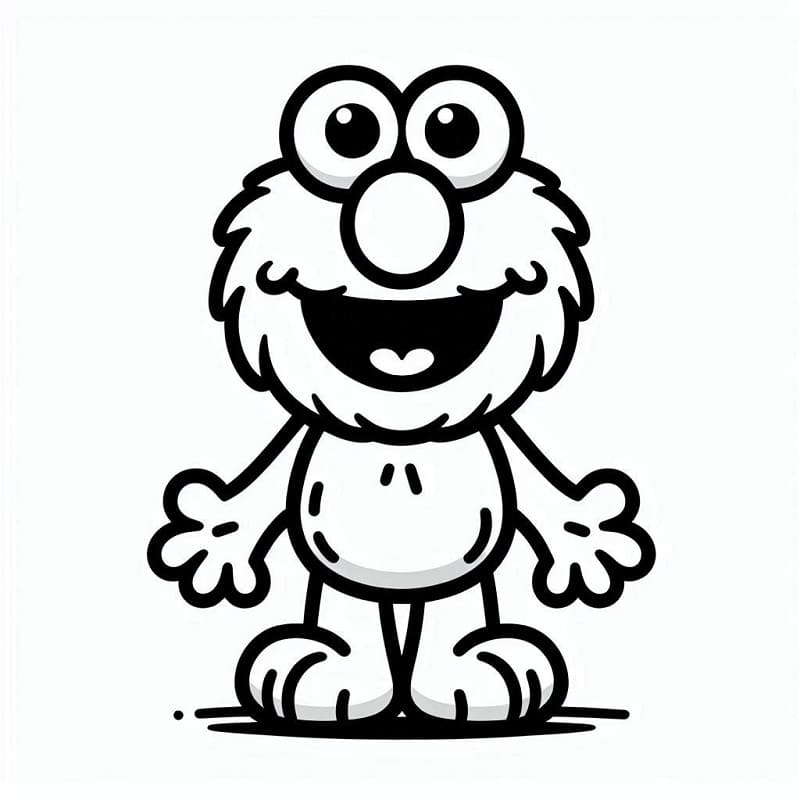 Fise de colorat cu Elmo de colorat p25