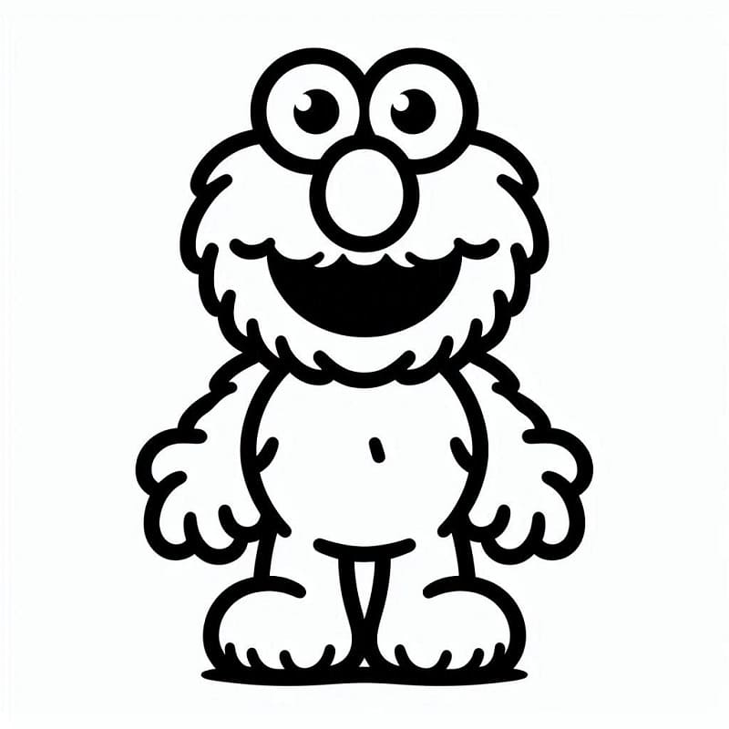 Fise de colorat cu Elmo de colorat p28