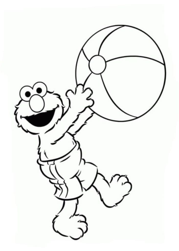 Fise de colorat cu Elmo de colorat p29