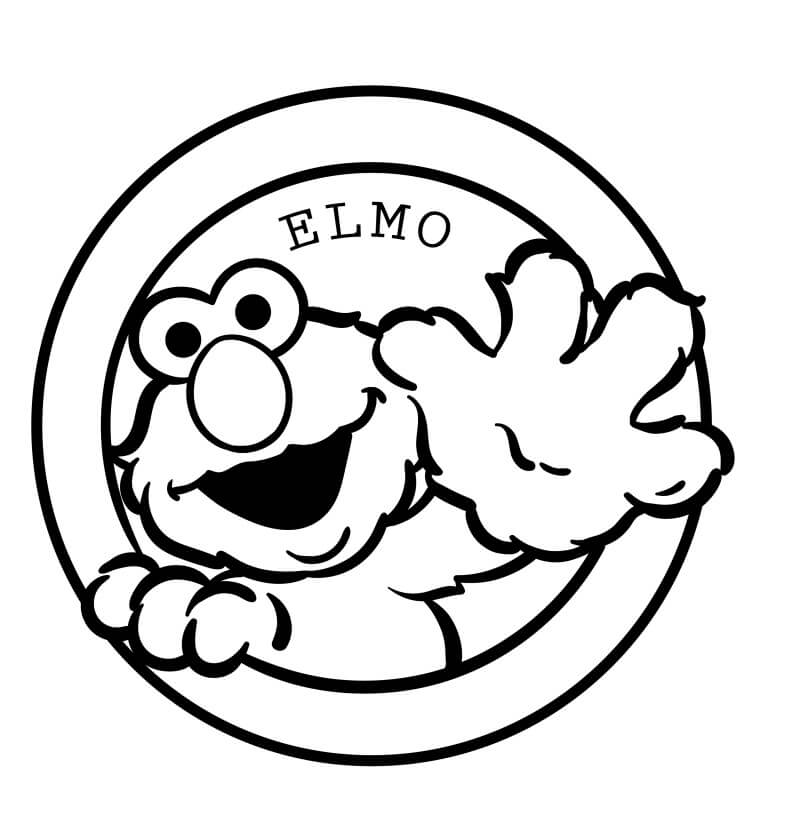 Fise de colorat cu Elmo de colorat p30